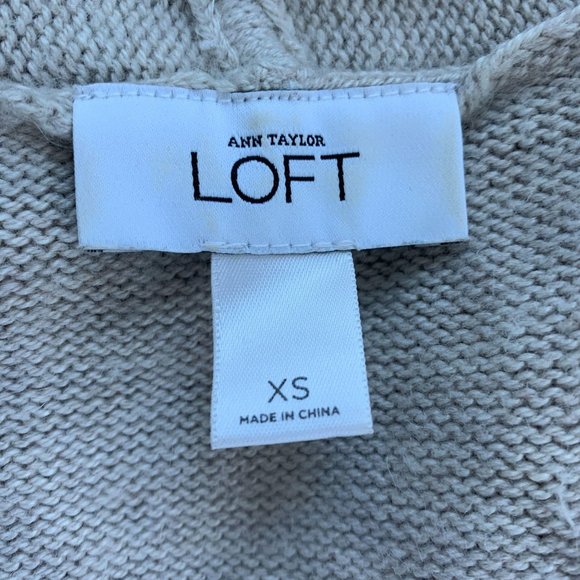 LOFT XS Wrap Cardigan Sweater Rabbit Hair Tie Ann - Picture 4 of 5